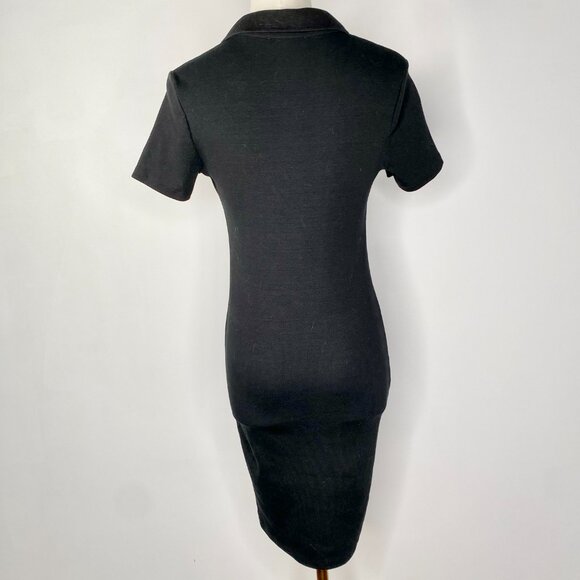 Zara - Black Knit Polo Dress - Picture 4 of 5